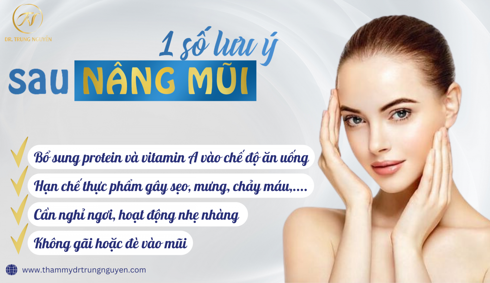 Tăng cường bổ sinh Vitamin, Protein và hạn chế các loại thực phẩm dễ gây mưng mủ, chảy máu